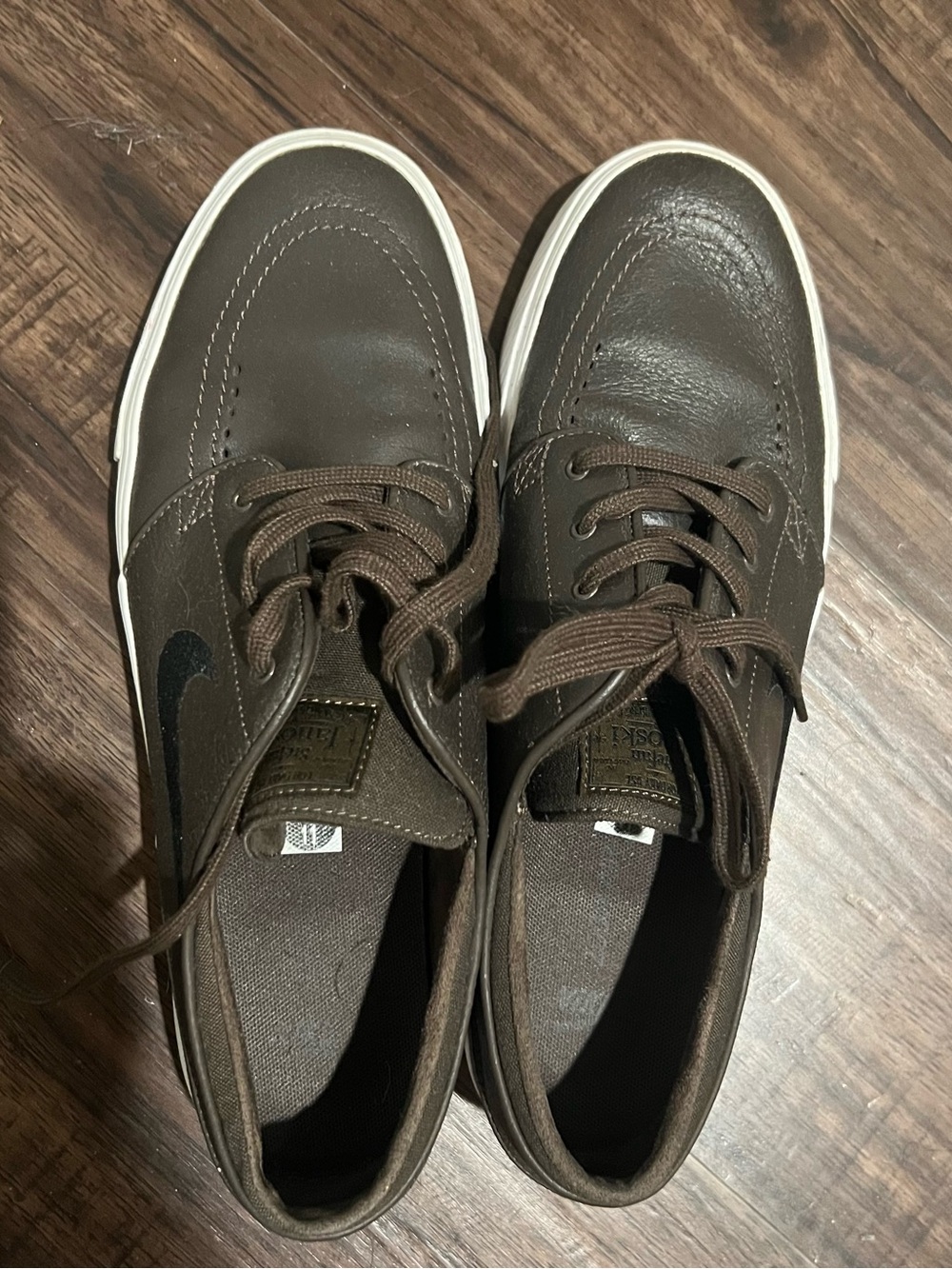 Nike SB Zoom Stefan Janoski Leather Shoes Brown 11